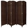 6 Ft. Tall Diamond Weave Fiber Room Divider 5 Panels - Oriental Furniture -Luxe Living Interiors Shop GUEST a41a5610 fbc2 4332 96b4 54fb2ca657c9