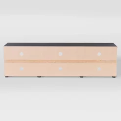 Fiji TV Stand For TVs Up To 80" Black - CorLiving -Luxe Living Interiors Shop GUEST a50c99c0 4a19 459f bc59 ba5ff4be25e0