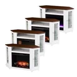 Ruldon Media Storage Fireplace White/Brown - Aiden Lane 25 Ruldon Media Storage Fireplace White/Brown - Aiden Lane -Luxe Living Interiors Shop GUEST a5660620 63ab 4ffa b2d8 c9007bf847f9