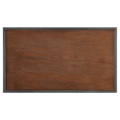 74.25" Webster 4 Shelf Mixed Media Bookshelf Black - Inspire Q 5 74.25" Webster 4 Shelf Mixed Media Bookshelf Black - Inspire Q - Image 3