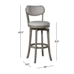 Sloan Barstool Gray - Hillsdale Furniture -Luxe Living Interiors Shop GUEST a61f85d5 44a0 4896 b6cc 016b78af2691