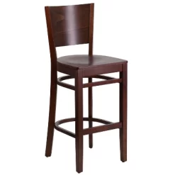Flash Furniture Solid Back Wooden Restaurant Barstool -Luxe Living Interiors Shop GUEST a688bbb1 f1b2 4f3e 83d7 52c7e644c4a1