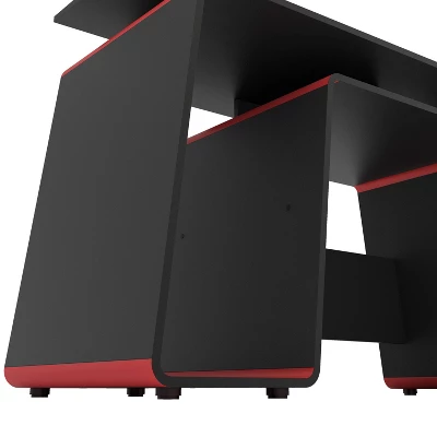 San Diego Gaming Desk Red And Black - Polifurniture 4 San Diego Gaming Desk Red And Black - Polifurniture - Image 2