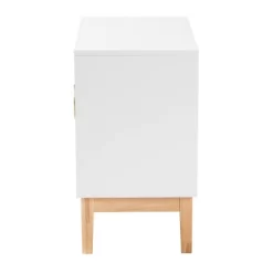 Kamana Two-Tone Wood And Metal 2 Door Storage Cabinet White/Gold/Oak Brown - Baxton Studio 13 Kamana Two-Tone Wood And Metal 2 Door Storage Cabinet White/Gold/Oak Brown - Baxton Studio -Luxe Living Interiors Shop GUEST a87af37f 7f25 457c 8848 76177751360d