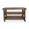 Chonglin Castered Cart Brown - Treasure Trove Accents -Luxe Living Interiors Shop GUEST a8a59535 89bd 4495 b9fe 6930ac82ff1c