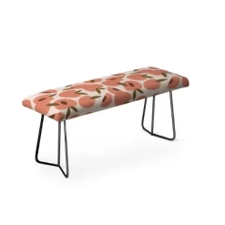 Alisa Galitsyna Peach Harvest Bench Orange/Black - Deny Designs -Luxe Living Interiors Shop GUEST a9f35ac3 56f4 4900 acaa 3d0ff47bdd88
