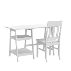 Dornoch 2 Shelf Writing Desk With Chair - HOMES: Inside + Out -Luxe Living Interiors Shop GUEST aa4213ac f6d2 4d2d 8932 030b2ceec405