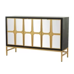 Glam Mirrored Wood Cabinet - Olivia & May 20 Glam Mirrored Wood Cabinet - Olivia & May -Luxe Living Interiors Shop GUEST aae65d12 cb7d 40ba 8d6e 56dc33719dd5