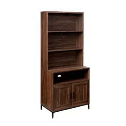 64.12" Orin Modern 2 Door Bookshelf Hutch - Saracina Home -Luxe Living Interiors Shop GUEST abb9fdf6 52c3 48e3 a122 6076cbd1d2d8