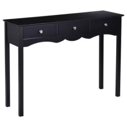 Costway Console Table Hall Table Side Table Desk Accent Table 3 Drawers Entryway Black -Luxe Living Interiors Shop GUEST abcff144 810c 438b 8fd7 e07bcbd4c12b