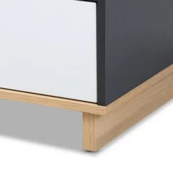 Reed 2 Drawer Wood TV Stand For TVs Up To 75" White/Oak - Baxton Studio -Luxe Living Interiors Shop GUEST accb58c1 f9f9 46af a93c 819ade9f1fcf