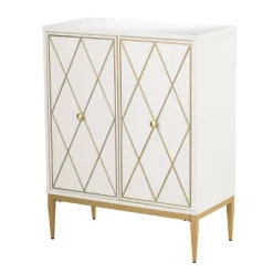 Nessnal 2 Door Accent Cabinet Cream/Gold - Aiden Lane 15 Nessnal 2 Door Accent Cabinet Cream/Gold - Aiden Lane -Luxe Living Interiors Shop GUEST ada17c7c 87b5 492f b8ec f582b81c5c31