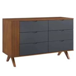 Dylan Dresser And Mirror Walnut - Modway
