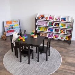 Extra Large Toy Storage Organizer With 20 Storage Bins Espresso/White - Humble Crew -Luxe Living Interiors Shop GUEST ae8b1757 0786 4362 aaf2 b89652fd8a4e