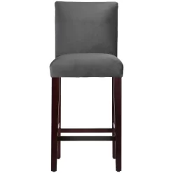 30" Velvet Parsons Barstool Wood - Threshold™ -Luxe Living Interiors Shop GUEST ae968ddc 385e 42db a7a9 708cb697a15f