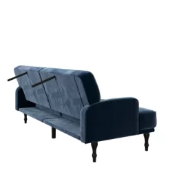 Lyla Upholstered Velvet Futon Blue - Room & Joy 14 Lyla Upholstered Velvet Futon Blue - Room & Joy -Luxe Living Interiors Shop GUEST aef51cd8 ec66 4513 8ef3 d770dd9f6b53
