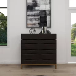Contemporary Bold Facet Carved Wood Side Cabinet Brown - Olivia & May 28 Contemporary Bold Facet Carved Wood Side Cabinet Brown - Olivia & May -Luxe Living Interiors Shop GUEST af4f1aff 5840 4d5f bee8 7fd9f2e34483