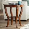 Elm Lane Farmhouse Rustic Cherry Wood Round Accent Side End Table 26" Wide Natural Curving Legs Living Room Home House Entryway -Luxe Living Interiors Shop GUEST b05e2b09 1218 492b a19c 890ac9d3cbcc