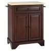 LaFayette Natural Wood Top Portable Kitchen Island - Vintage Mahogany - Crosley -Luxe Living Interiors Shop GUEST b090837e ed95 4a96 ba91 d1a191c442fe