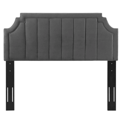 Full/Queen Alyona Channel Tufted Performance Velvet Headboard - Modway 3 Full/Queen Alyona Channel Tufted Performance Velvet Headboard - Modway