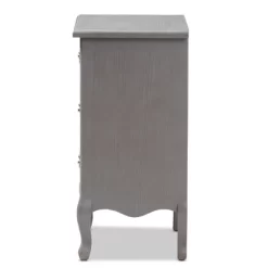3 Drawer Capucine Finished Wood Nightstand Gray - Baxton Studio 16 3 Drawer Capucine Finished Wood Nightstand Gray - Baxton Studio -Luxe Living Interiors Shop GUEST b2577697 80cb 449b 9369 60f10e5699b7