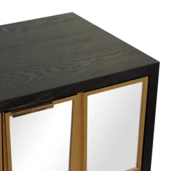 Glam Mirrored Wood Cabinet - Olivia & May 14 Glam Mirrored Wood Cabinet - Olivia & May -Luxe Living Interiors Shop GUEST b265cb5b 47f4 40f7 ba5c 675c80a00f0d