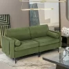 Costway Modern Loveseat 2-Seat Sofa Couch W/ 2 Bolsters & Side Storage Pocket Army Green -Luxe Living Interiors Shop GUEST b2a1d520 47e8 43c5 940e 078dff3ea1f6