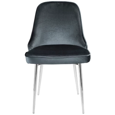 Set Of 2 Marcel Dining Chairs Chrome - LumiSource 7 Set Of 2 Marcel Dining Chairs Chrome - LumiSource - Image 5