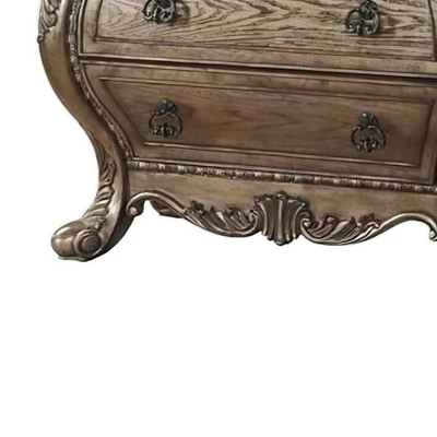 38" Ragenardus Nightstand Vintage Oak - Acme Furniture 4 38" Ragenardus Nightstand Vintage Oak - Acme Furniture - Image 2