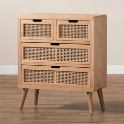 Alina Wood And Rattan 4 Drawer Accent Chest Oak - Baxton Studio 15 Alina Wood And Rattan 4 Drawer Accent Chest Oak - Baxton Studio -Luxe Living Interiors Shop GUEST b41d9f20 36ce 4f11 aaa1 4780f632af91