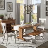 Delaney Two Toned Rectangular Solid Wood Top Dining Table - Inspire Q 2 Delaney Two Toned Rectangular Solid Wood Top Dining Table - Inspire Q -Luxe Living Interiors Shop GUEST b42019c0 6e44 48b3 8d69 2732a4655766