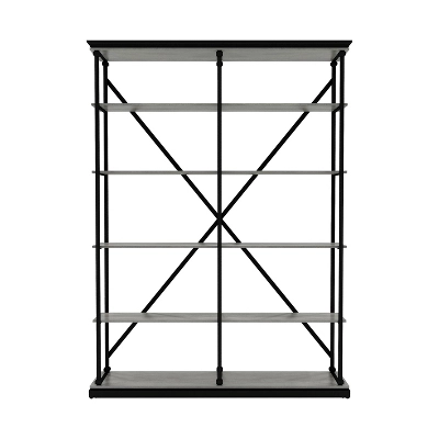 84.25"x58" Cadboll 5 Layer Bookcase - MiBasics 6 84.25"x58" Cadboll 5 Layer Bookcase - MiBasics - Image 4