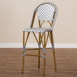 Baxton Studio Ilene Indoor And Outdoor Stackable Bistro Barstool Gray/White - BaxtonStudio 11 Baxton Studio Ilene Indoor And Outdoor Stackable Bistro Barstool Gray/White - BaxtonStudio -Luxe Living Interiors Shop GUEST b52cd220 b9d5 49a3 8844 68f74cfdb6b8