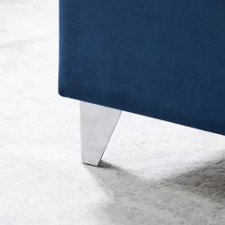 Button-Tufted Platform Bed With One Nightstand - ModernLuxe -Luxe Living Interiors Shop GUEST b57134bf 7a69 4e71 8d6b 7fa667a368e0