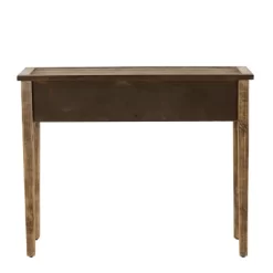 Natural Wood Desk With Carved Drawers Brown - Olivia & May -Luxe Living Interiors Shop GUEST b6025370 050f 4528 818e 7a2b2061f010