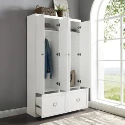 2pc Harper Entryway Pantry Closets White - Crosley -Luxe Living Interiors Shop GUEST b6181203 1edb 4053 918a 0c5dbabe2810