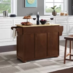 Eleanor Kitchen Island With Wood Top Natural - Crosley -Luxe Living Interiors Shop GUEST b61e7a1b 89c6 4730 9965 08edbc7d64c3