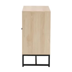 Caterina Wood And Natural Rattan 2 Door Storage Cabinet Natural Brown/Black - Baxton Studio -Luxe Living Interiors Shop GUEST b6cab28c 2d49 41e6 89a5 f0604d7d7ad5