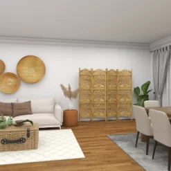 Traditional 4 Panel Fine Carved Room Divider Screen Gold - Olivia & May 38 Traditional 4 Panel Fine Carved Room Divider Screen Gold - Olivia & May -Luxe Living Interiors Shop GUEST b732d7ff 15ab 4589 9599 306757007af1