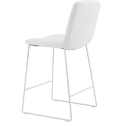 Set Of 2 Lorient Counter Height Barstool Chairs White - ZM Home -Luxe Living Interiors Shop GUEST b7b2cb8b da50 4910 9a02 9057b8d7fbc1