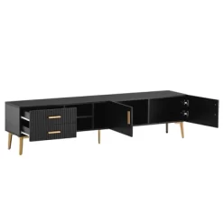 Modern TV Stand For TVs Up To 77'' With 5 Champagne Legs-ModernLuxe -Luxe Living Interiors Shop GUEST b818f721 f091 453c 9e56 9f2024dadeca