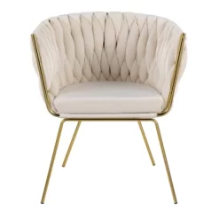 Braided Renee Velvet/Metal Accent Chair - LumiSource 16 Braided Renee Velvet/Metal Accent Chair - LumiSource -Luxe Living Interiors Shop GUEST b870d736 6092 410f 8a45 78a577e22d43