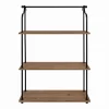 20" X 32" Walters Wood/Metal 3 Tier Shelving Brown - Kate & Laurel All Things Decor -Luxe Living Interiors Shop GUEST b9256ba3 7200 4e03 9ec8 06908e1f4f6d