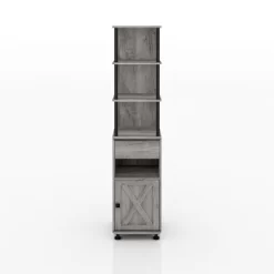 2pc Clander TV Stand And Bookcase Tower Set Vintage Gray Oak - HOMES: Inside + Out -Luxe Living Interiors Shop GUEST b9c57793 3bb8 41fb b268 c42d7f989270