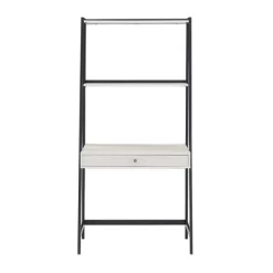 3pc Neveah Marble Ladder Desk And Bookcase Set Matte Black - Inspire Q -Luxe Living Interiors Shop GUEST ba52f7f6 80e0 489c bb55 d0d64fc8fc78