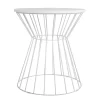 Bent Metal Side Table White - Adore Decor 1 Bent Metal Side Table White - Adore Decor -Luxe Living Interiors Shop GUEST ba929430 4c2c 42c6 b450 766dbabb88ea