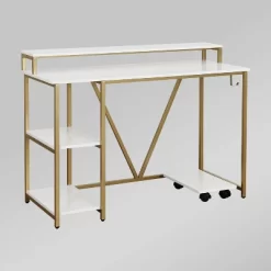 Industrial Writing Desk - Techni Mobili -Luxe Living Interiors Shop GUEST bb4707f7 57c7 4c3c 8bb3 a654b0580864