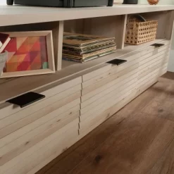 Harvey Park 3 Drawer Credenza TV Stand For TVs Up To70" Pacific Maple - Sauder -Luxe Living Interiors Shop GUEST bcbc646d c0e4 4a31 813a 2012bfbdfaf9