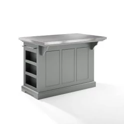 Julia Stainless Steel Top Kitchen Island - Crosley -Luxe Living Interiors Shop GUEST bd49ee49 c3d4 4a94 9e7a 4bacf08899f9