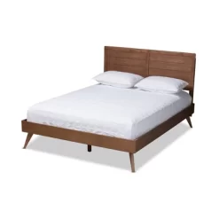 Artemis Walnut Finished Wood Platform Bed Brown - Baxton Studio -Luxe Living Interiors Shop GUEST bd52d7e0 7003 46c0 9441 2ba484ff8d59
